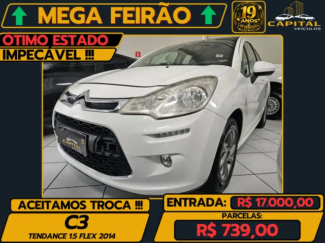 Carro Citroën C3 2014 Tendance 1.5 8V (Flex)