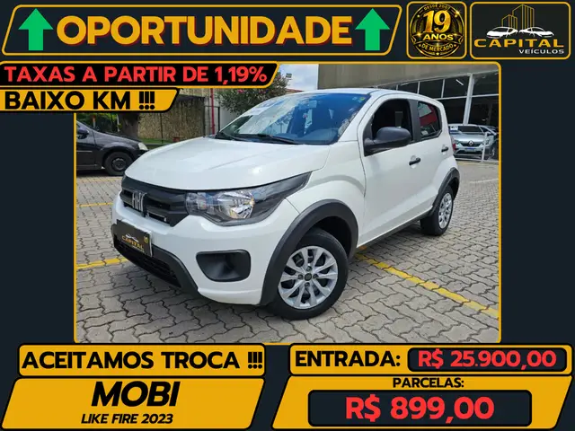 Carro Fiat Mobi 2023 Like 1.0 (Flex)