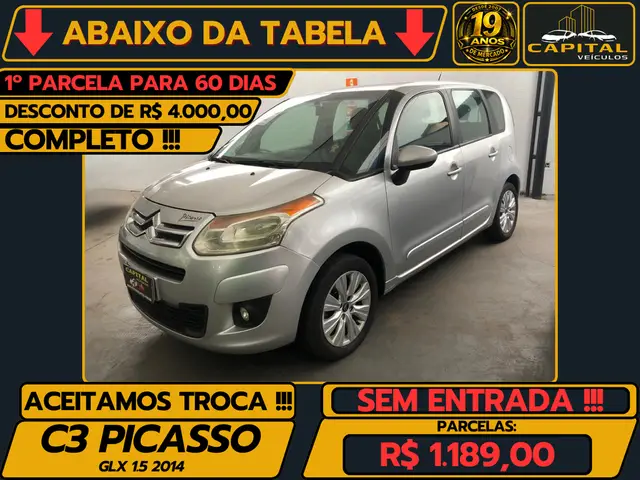 Carro Citroën C3 Picasso 2014 GLX 1.5 8V (Flex)
