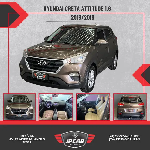 Carro Hyundai Creta 2019 Attitude 1.6 (Flex)