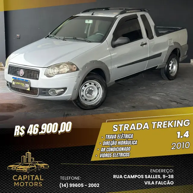 Carro Fiat Strada 2010 Working 1.4 (Flex) (Cabine Estendida)