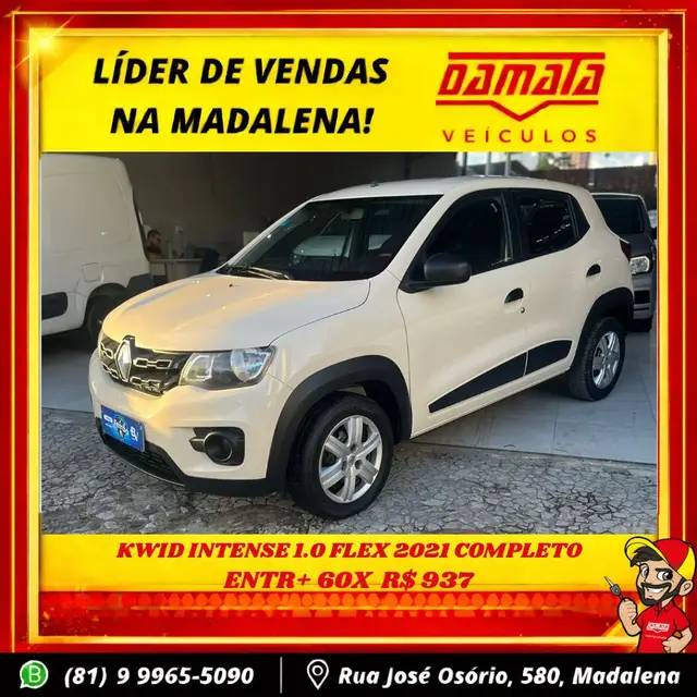 Carro Renault Kwid 2021 Zen 1.0 12v SCe (Flex)