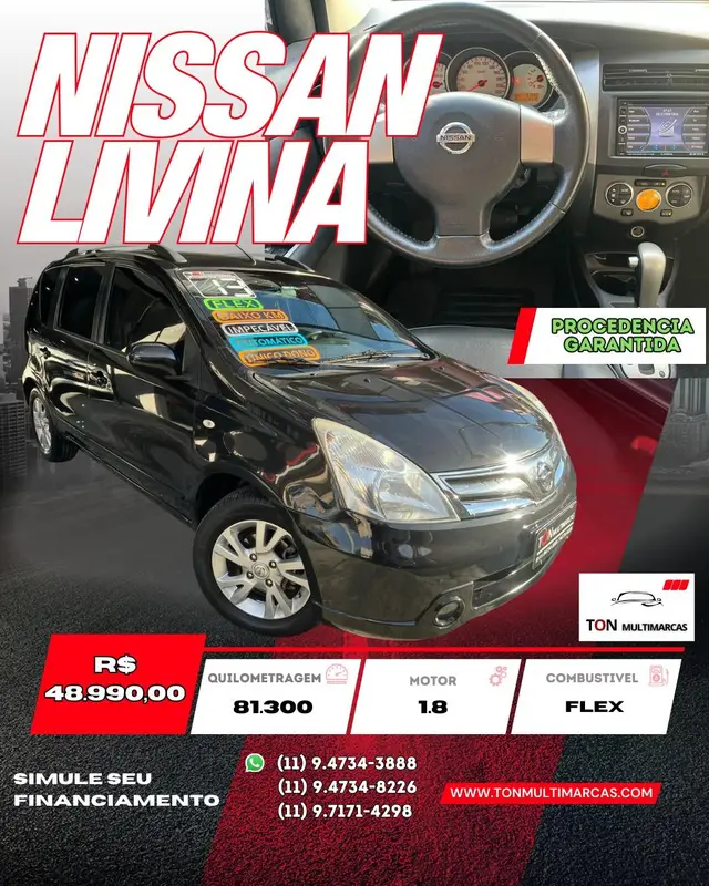 Carro Nissan Livina 2013 SL 1.8 16V (flex) (aut)