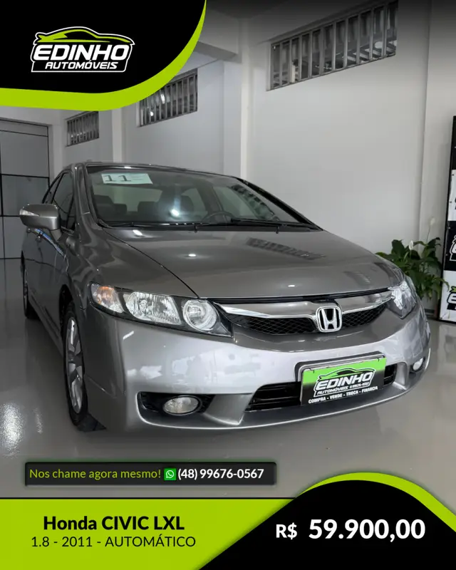 Carro Honda Civic 2011 New  LXL SE 1.8 i-VTEC (Aut) (Flex)