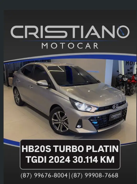 Carro Hyundai HB20S 2024 Platinum 1.0 Turbo AT (Flex)