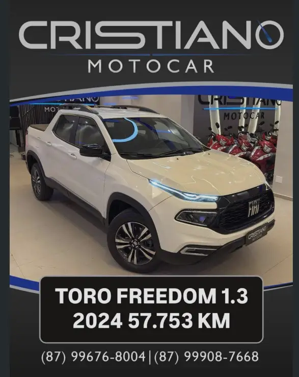 Carro Fiat Toro 2024 Freedom 1.3 Turbo 270