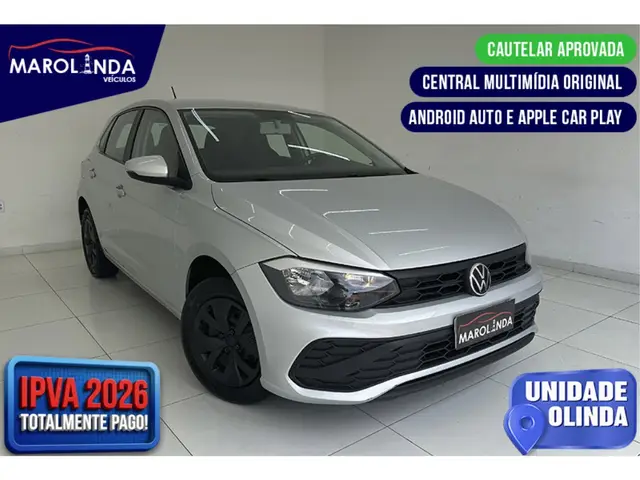 Carro Volkswagen Polo 2025 Track 1.0 Flex 12V 5p