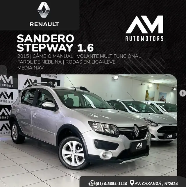 Carro Renault Sandero Stepway 2015 1.6 8V (Flex)