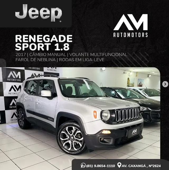 Carro Jeep Renegade 2017 Sport 1.8 4x2 (Flex)