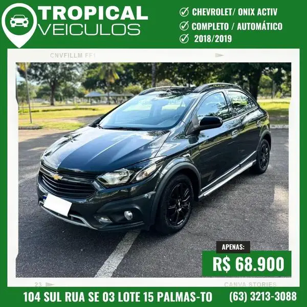 Carro Chevrolet Onix 2019 1.4 Advantage SPE/4 (Aut)