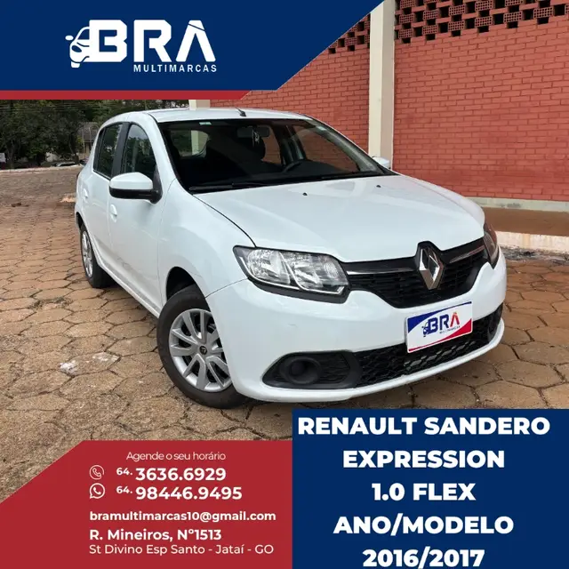 Carro Renault Sandero 2017 Expression 1.0 16V (Flex)