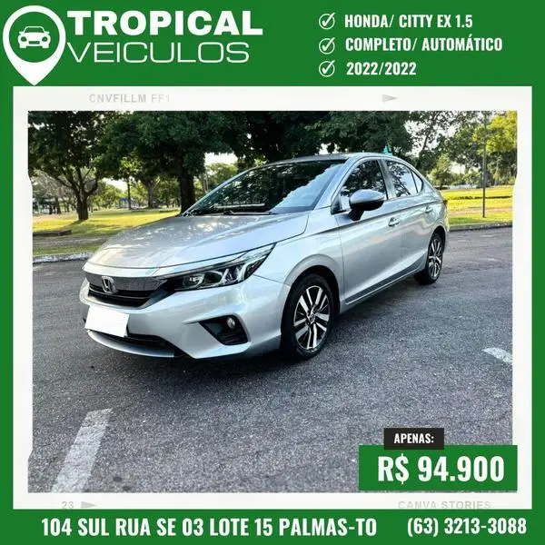 Carro Honda City 2022 EX 1.5 (Aut)