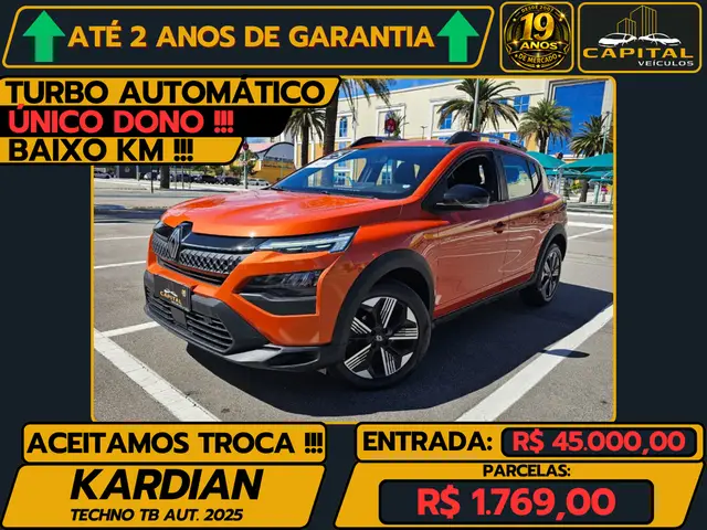 Carro Renault Kardian 2025 Techno 1.0 Turbo AT