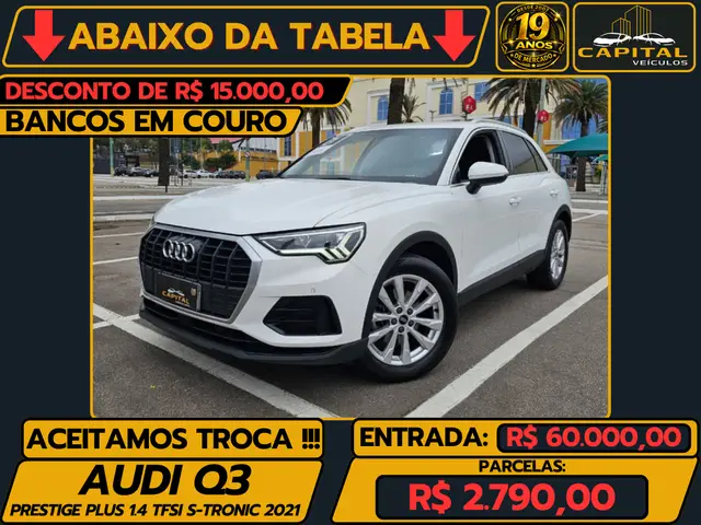 Carro Audi Q3 2021  Prestige 1.4 TFSI S-Tronic (Aut) (Flex)