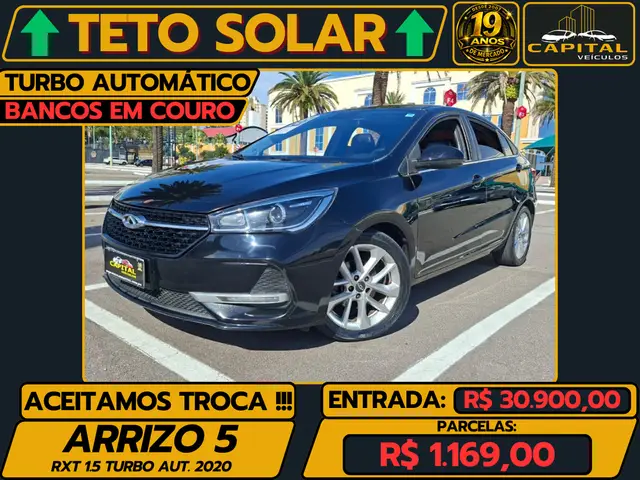Carro CAOA Chery Arrizo 5 2020 1.5T RXT (Aut)