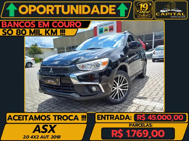 Carro Mitsubishi ASX 2018 2.0 16V CVT 4WD