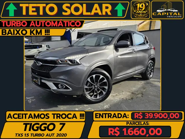 Carro CAOA Chery Tiggo 7 2020 1.5 TXS Turbo Flex (Aut)
