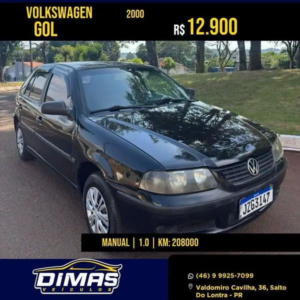 Carro Volkswagen Gol 2000 1.0 16V 2p