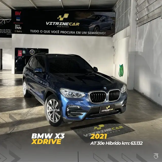 Carro BMW X3 2021 xDrive30e 2.0 Turbo Híbrido (Aut)