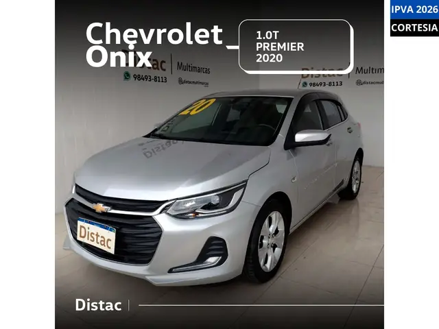 Carro Chevrolet Onix 2020 Premier 1.0 Turbo (Flex) (Aut)