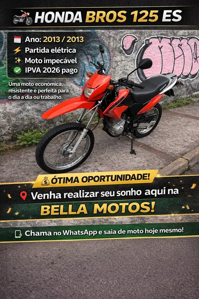 Moto Honda NXR 125 2013 Bros ES