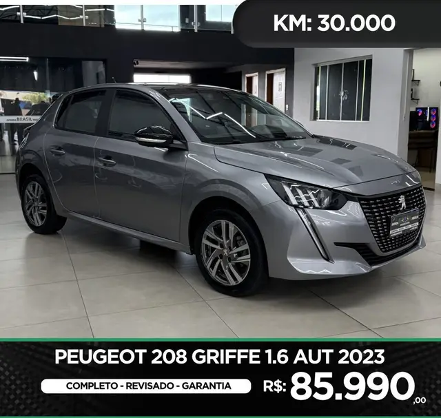 Carro Peugeot 208 2023 Griffe 1.6 (Flex) (Aut)