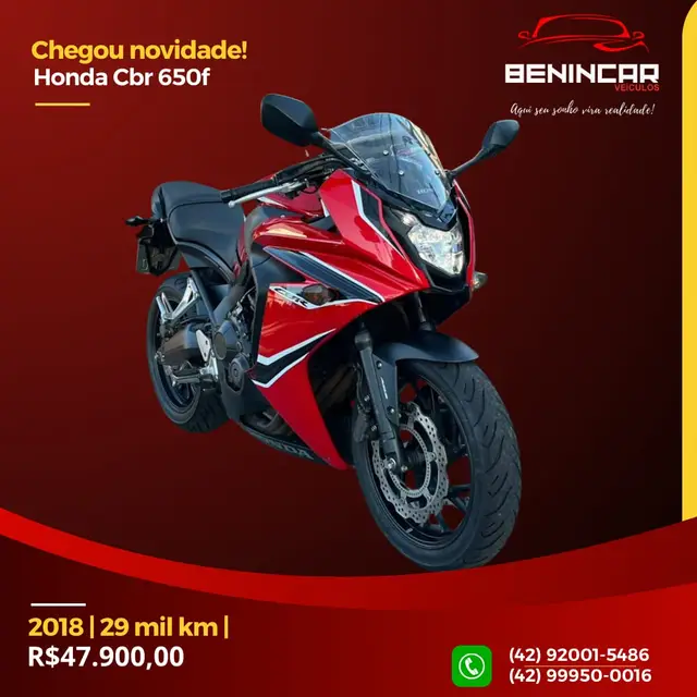 Moto Honda CBR 650R 2018 (ABS)