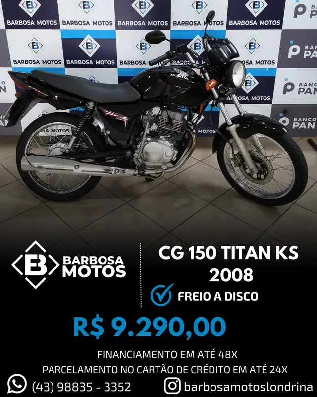 Moto Honda CG 150 2008 Titan KS