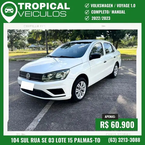Carro Volkswagen Voyage 2023 1.0 MPI (Flex)