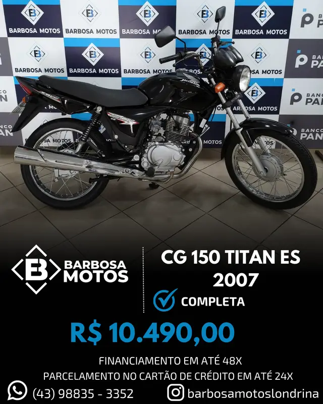 Moto Honda CG 150 2007 Titan ES