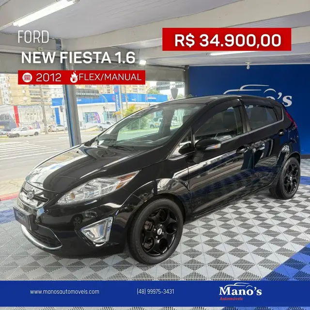 Carro Ford New Fiesta Hatch 2012 SE 1.6 16V (Flex)