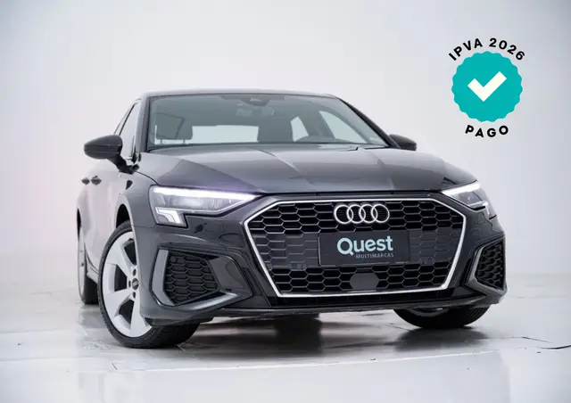 Carro Audi A3 2024 S-Line 2.0 TFSI S-Tron.(Híb.)