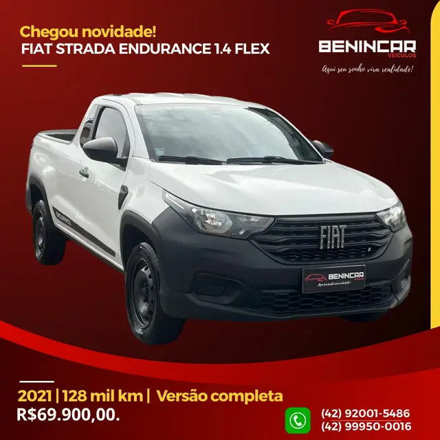 Carro Fiat Strada 2021 Endurance 1.4 CS (Flex)
