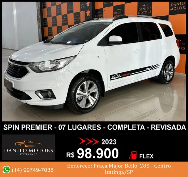 Carro Chevrolet Spin 2023 Premier 1.8 (Aut.)