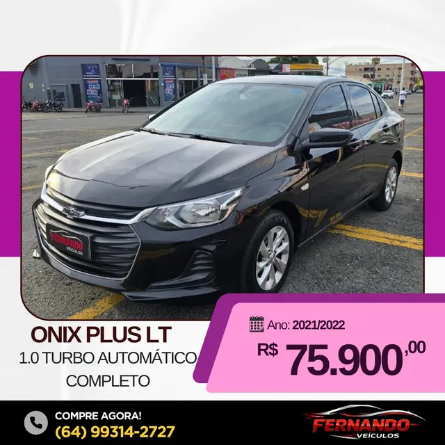 Carro Chevrolet Onix Plus 2022 1.0 LT Turbo (Flex) (Aut)