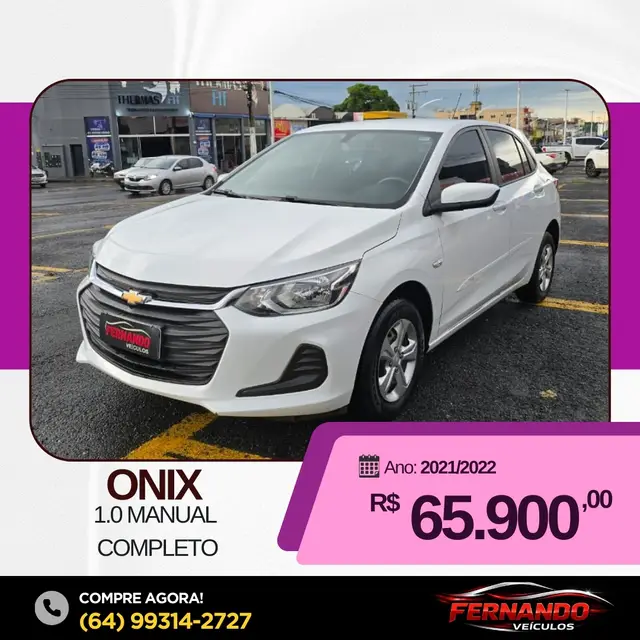 Carro Chevrolet Onix 2022 1.0 (Flex)