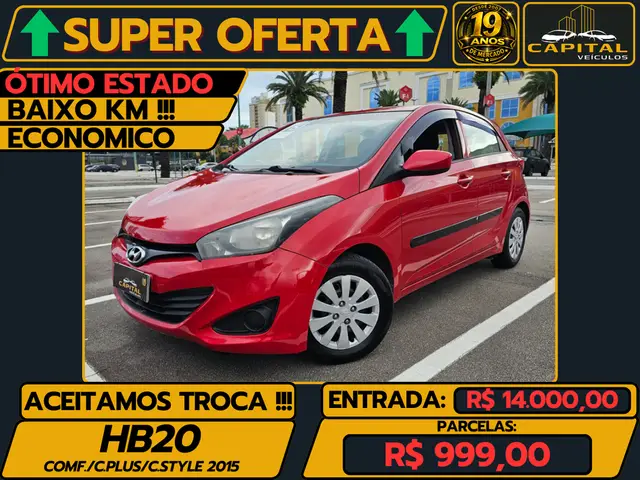 Carro Hyundai HB20 2015 1.0 Comfort (Flex)