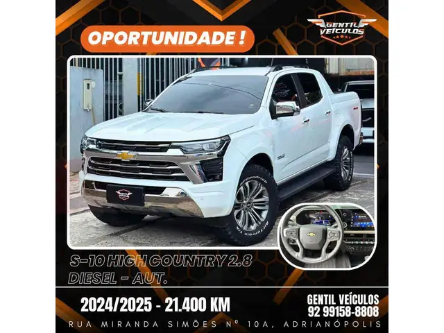 Carro Chevrolet S10 Cabine Dupla 2025 WT 2.8 Turbodiesel AT