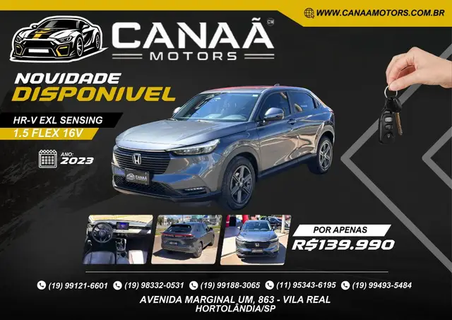 Carro Honda HR-V 2023 EXL 1.5 I-VTEC CVT