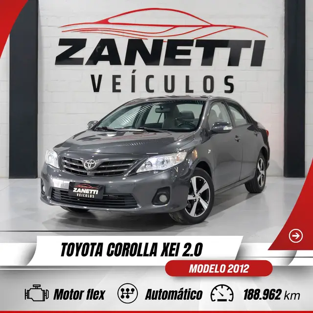 Carro Toyota Corolla 2012 2.0 XEi Multi-Drive S (Flex)