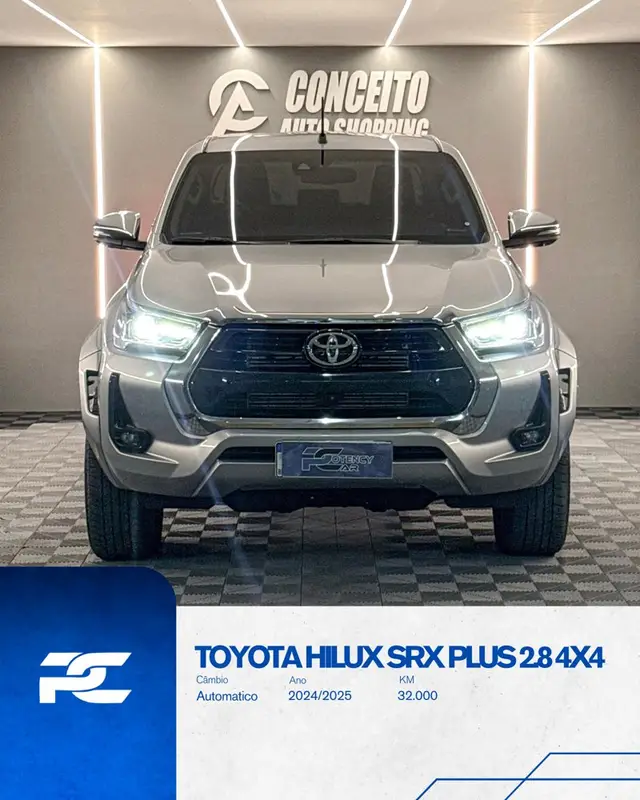 Carro Toyota Hilux Cabine Dupla 2025 SRX Plus 4x4 2.8 Diesel