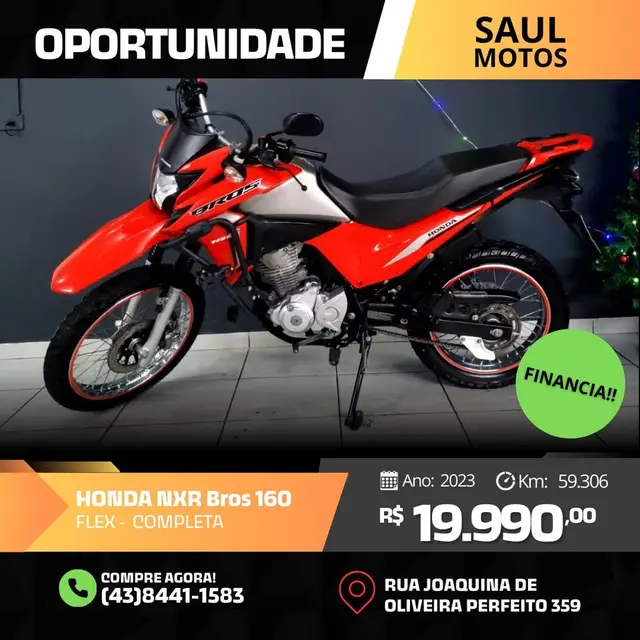 Moto Honda NXR 160 2023 Bros ESDD