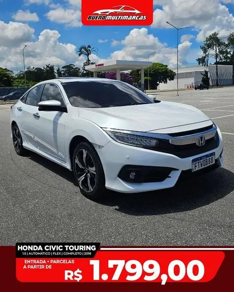 Carro Honda Civic 2018 1.5 Touring Turbo Aut