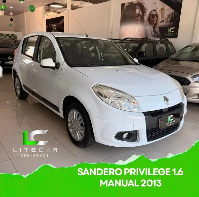 Carro Renault Sandero 2013 Privilège 1.6 8V Hi-Torque (flex)