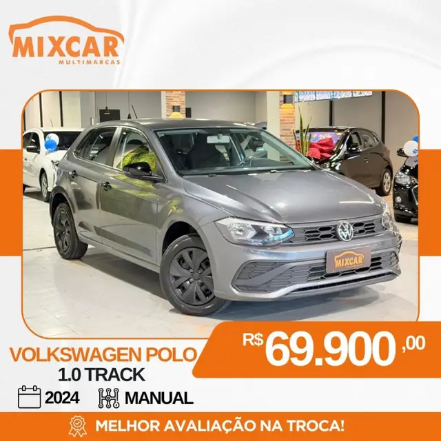 Carro Volkswagen Polo 2024 Track 1.0 Flex 12V 5p
