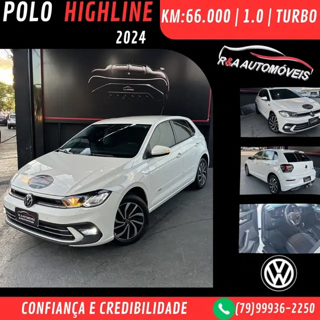 Carro Volkswagen Polo 2024 Highline TSI 1.0 Flex 12V Aut.