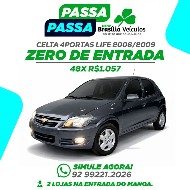 Carro Chevrolet Celta 2009 Life 1.0 VHC (Flex) 4p