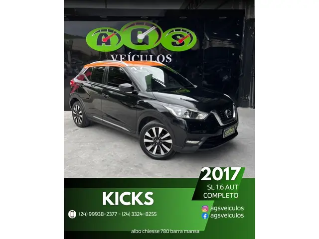 Carro Nissan Kicks 2017 1.6 SL CVT (Flex)