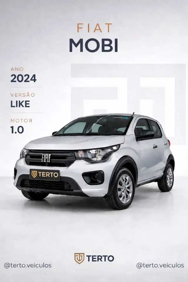 Carro Fiat Mobi 2024 Like 1.0