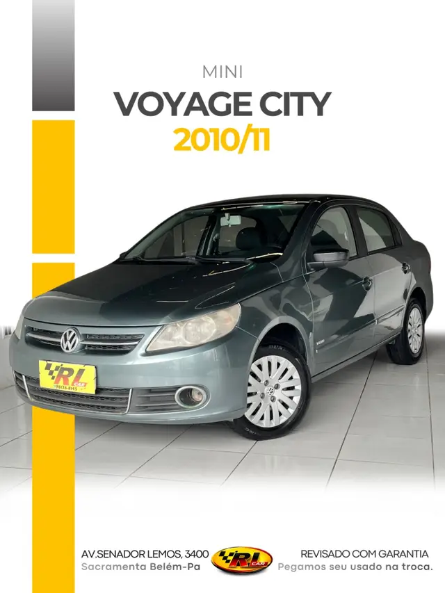 Carro Volkswagen Voyage 2011 1.0 MPI City (Flex)